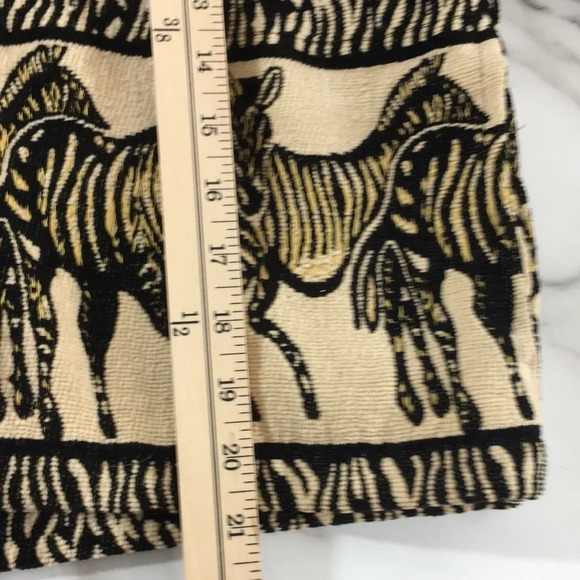 TanTrums Rare Jacket Womens M Vintage Brown Zebra Print Button Front Woven - Picture 10 of 11